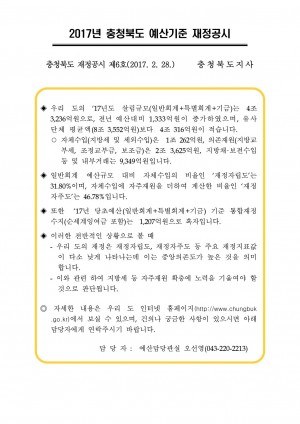 1-1 2017년 재정(예산)공시